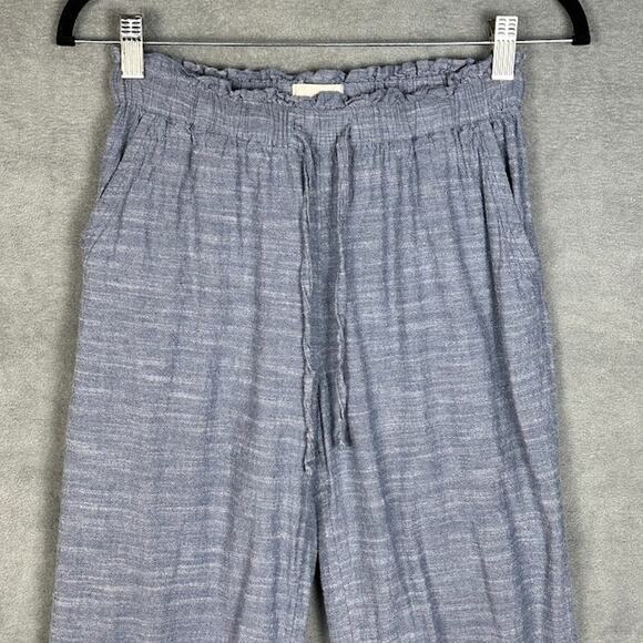Pact Pants Womens Small Blue Organic Crop Boho Minimalist Sustainable Beach - Picture 2 of 14
